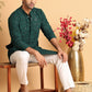 Embroidered Sequined Viscose Straight Kurta Pyjama ( JOKP P 5125Olive ) [FF] [A-9-10]