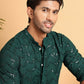 Embroidered Sequined Viscose Straight Kurta Pyjama ( JOKP P 5125Olive ) [FF] [A-9-10]