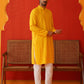 Embroidered Sequined Viscose Straight Kurta Pyjama ( JOKP P 5125Yellow ) [FF] [A-9-10]