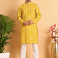 Embroidered Silk Blend Straight Kurta Pyjama ( JOKP P 5126Mustard )
