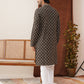 Embroidered Kurta Pyjama Set For Men ( JOKP P 5127Black )
