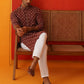Embroidered Kurta Pyjama Set For Men ( JOKP P 5127Maroon )