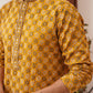 Embroidered Kurta Pyjama Set For Men ( JOKP P 5127Mustard )