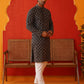 Embroidered Kurta Pyjama Set For Men ( JOKP P 5127Navy )