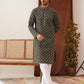 Embroidered Kurta Pyjama Set For Men ( JOKP P 5127Olive )