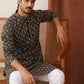 Embroidered Kurta Pyjama Set For Men ( JOKP P 5127Olive )