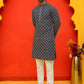 Embroidered Kurta Pyjama Set For Men ( JOKP P 5127 Peacock )