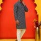Embroidered Kurta Pyjama Set For Men ( JOKP P 5127 Peacock )
