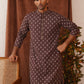 Embroidered Kurta Pyjama Set For Men ( JOKP P 5127Purple )