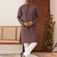 Embroidered Kurta Pyjama Set For Men ( JOKP P 5127Purple )