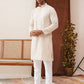 Sequins & Embroidered Kurta Pyjama Set For Men ( JOKP P 5128Beige )