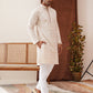 Sequins & Embroidered Kurta Pyjama Set For Men ( JOKP P 5128Beige )
