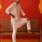 Sequins & Embroidered Kurta Pyjama Set For Men ( JOKP P 5128Pink )