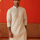 Sequins & Embroidered Kurta Pyjama Set For Men ( JOKP P 5128Pista )