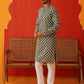 Viscose Embroidered Kurta Pajama Set For Men ( JOKP P 5129Olive )