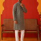 Viscose Embroidered Kurta Pajama Set For Men ( JOKP P 5129Olive )