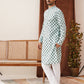Viscose Embroidered Kurta Pajama Set For Men ( JOKP P 5129Sky )