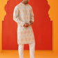 Embroidered Staight Kurta Pajama Set For Men ( JOKP P 5130Grey )