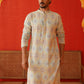 Embroidered Staight Kurta Pajama Set For Men ( JOKP P 5130Sky )