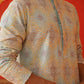 Embroidered Staight Kurta Pajama Set For Men ( JOKP P 5130Sky )