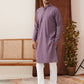 Embroidered Chikankari and Sequence Kurta Set For Men ( JOKP P 5131Purple )