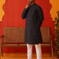 Embroidered Viscose Kurta Set For Men ( JOKP P 5132Grey )