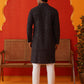Embroidered Viscose Kurta Set For Men ( JOKP P 5132Grey )