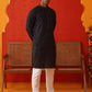 Embroidered Viscose Kurta Set For Men ( JOKP P 5132Grey )