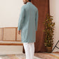 Embroidered Staight Kurta Set For Men ( JOKP P 5135Blue )
