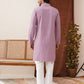 Embroidered Staight Kurta Set For Men ( JOKP P 5135Purple )