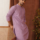 Embroidered Staight Kurta Set For Men ( JOKP P 5135Purple )