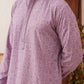 Embroidered Staight Kurta Set For Men ( JOKP P 5135Purple )