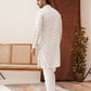 Embroidered Staight Kurta Set For Men ( JOKP P 5135White )
