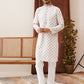 Embroidered Staight Kurta Set For Men ( JOKP P 5135White )