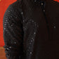 Men's Embroidered & Sequence Kurta Set ( JOKP P 5136Black )