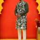 Embroidered Straight Kurta Pyjama Set ( JOKP P 5137 Olive )