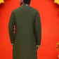 Embroidered Straight Kurtas ( KO 5137 Olive )