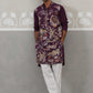 Floral Embroidered and Sequins Kurta Set (JOKP P 5138 Purple ) [FF] [L-7-8]
