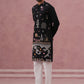Floral Embroidered and Sequins Kurta Set (JOKP P 5140 Black ) [FF] [D-5-6 & C5-6]