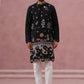 Floral Embroidered and Sequins Kurta Set (JOKP P 5140 Black ) [FF] [D-5-6 & C5-6]