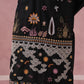 Floral Embroidered and Sequins Kurta Set (JOKP P 5140 Black ) [FF] [D-5-6 & C5-6]