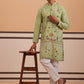Floral Embroidered and Sequins Kurta Set ( JOKP P 5140 P 5140Pista ) [FF] [D-5-6 & C5-6]