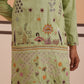 Floral Embroidered and Sequins Kurta Set ( JOKP P 5140 P 5140Pista ) [FF] [D-5-6 & C5-6]