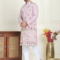 Floral Embroidered and Sequins Kurta Set ( JOKP P 5140 Purple )