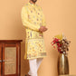 Floral Embroidered and Sequins Kurta Set ( JOKP P 5140 Yellow )