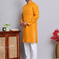 Solid Cotton Kurta Set for Men ( JOKP 5144Mustard )
