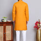 Solid Cotton Kurta Set for Men ( JOKP 5144Mustard )