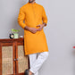 Solid Cotton Kurta Set for Men ( JOKP 5144Mustard )