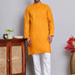 Solid Cotton Kurta Set for Men ( JOKP 5144Mustard )