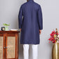 Solid Cotton Kurta Set for Men ( JOKP 5144Navy )